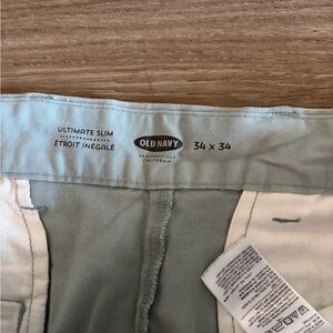 Old Navy Men's Ultimate Slim Pants - Light Green